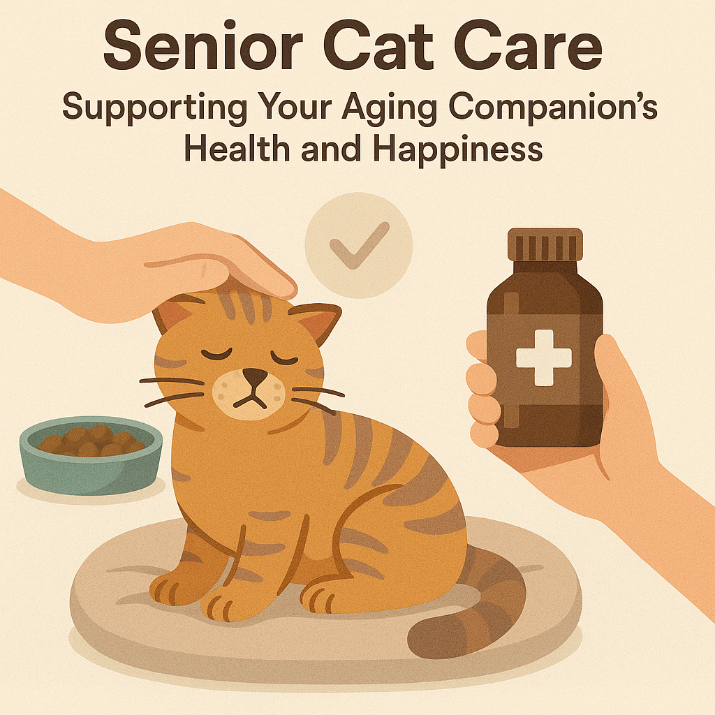 senior cat care and health support