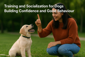 how to train your dog socially and teach your dog behaviours