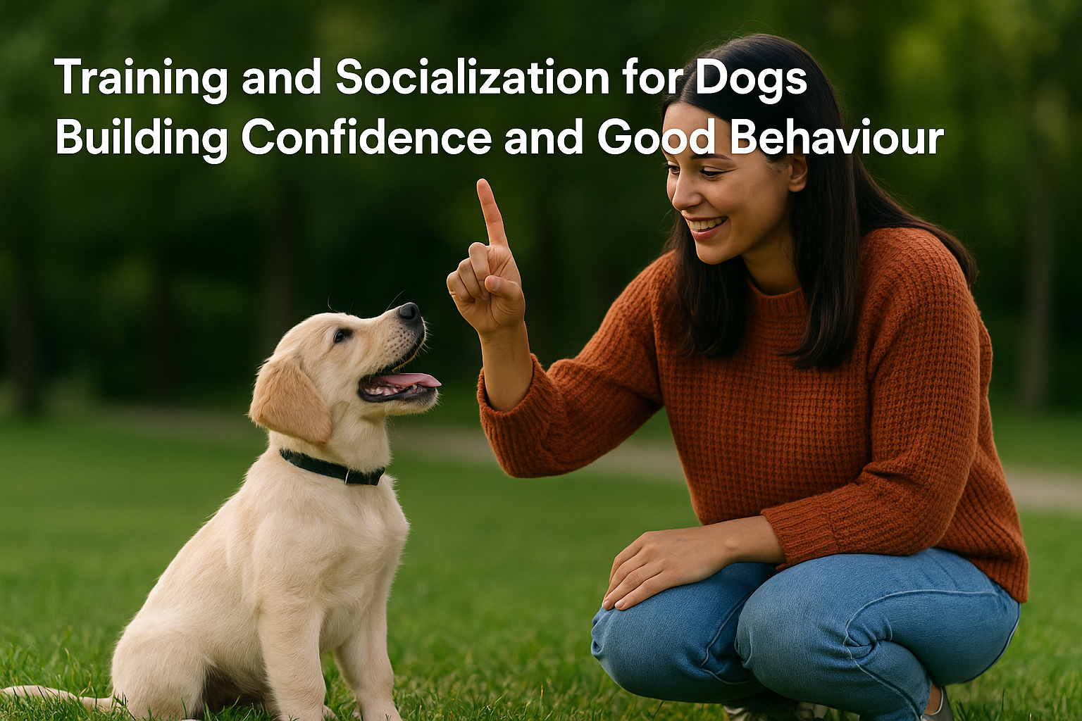 how to train your dog socially and teach your dog behaviours
